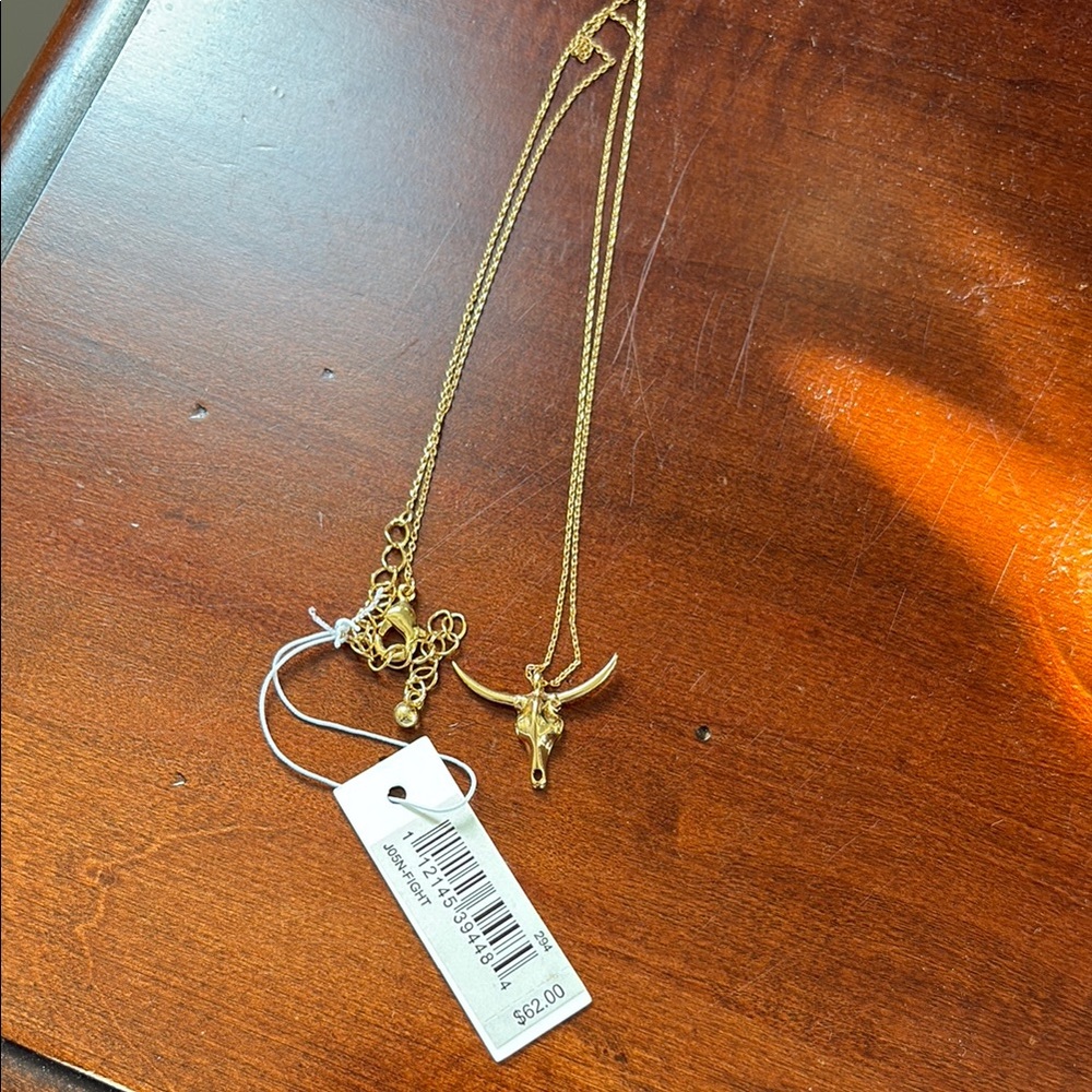 Uncommon James Gold Longhorn Pendant Necklace - Picture 3 of 4
